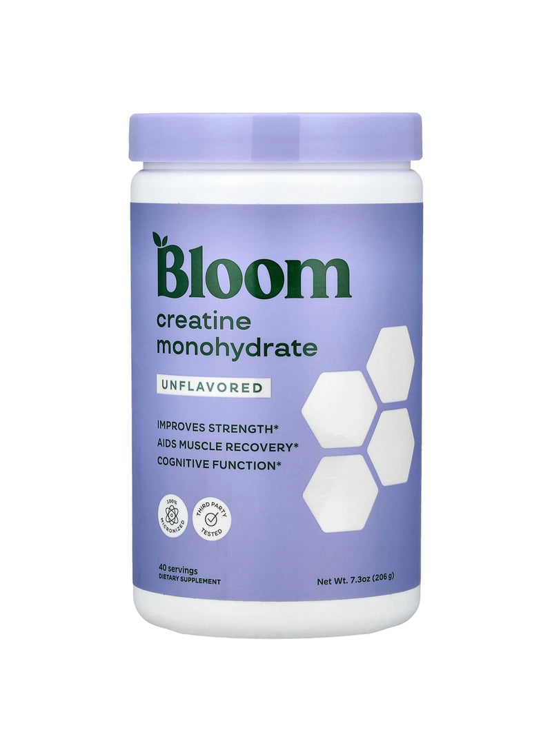 Creatine Monohydrate, Unflavored, 7.3 oz (206 g)